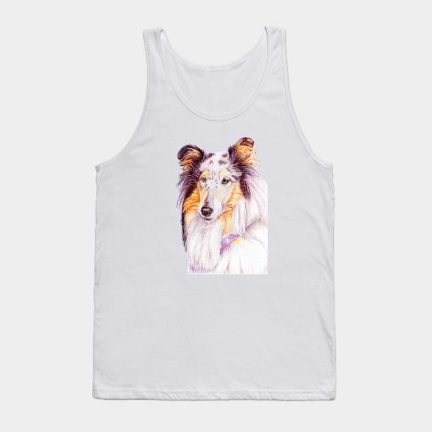 Collie - blue merle Tank Top by doggyshop